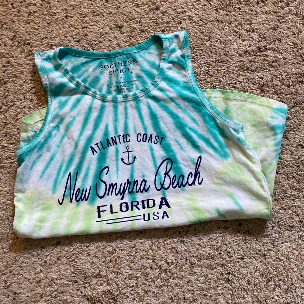 Women’s southern tie dye tank top